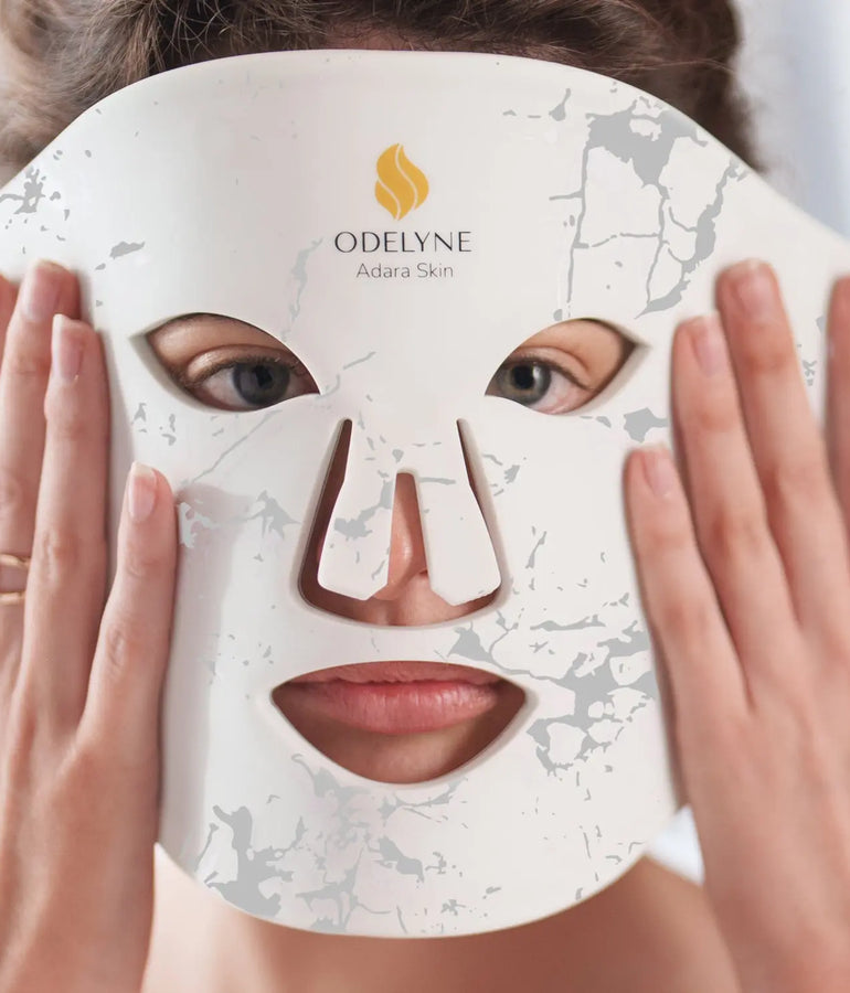 Odelyne® Adara LED Light Therapy Mask Face Skincare Treatment | Collagen Boosting | Anti-Ageing | Reduce Wrinkles & Redness Odelyne