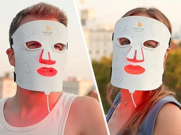 ODELYNE Terapie cu Lumină Roșie | Mască Facială LED | Acasă | PRO