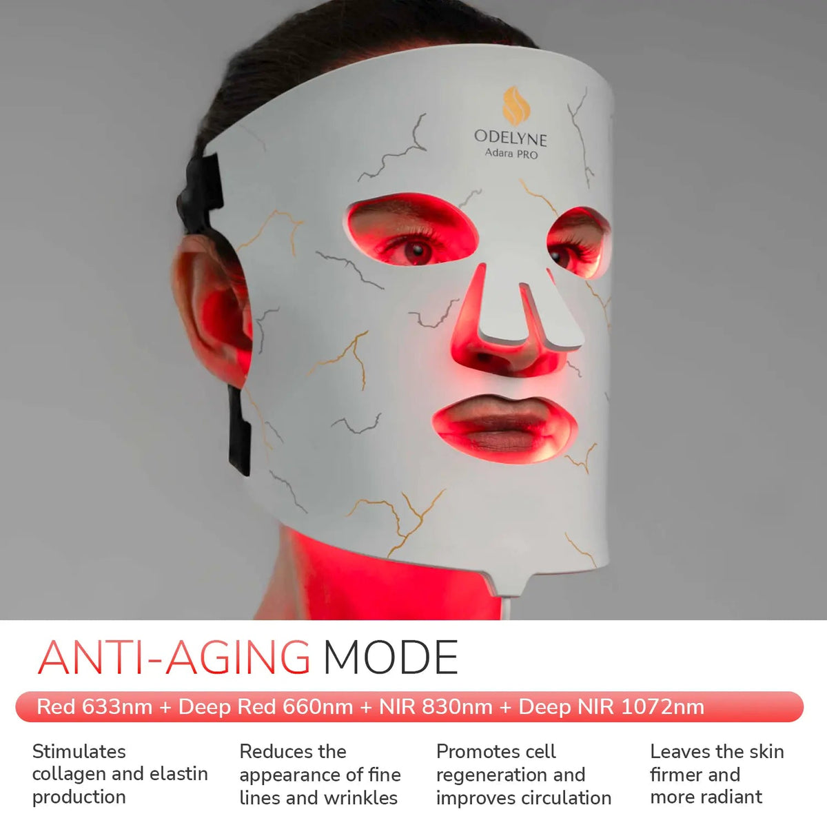 ODELYNE Red Light Therapy | LED Face Mask | At Home | PRO – Odelyne