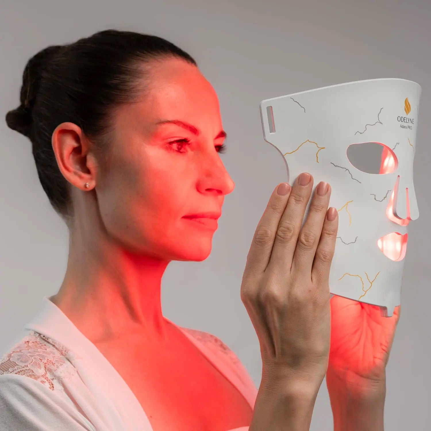 ODELYNE Terapie cu Lumină Roșie | Mască Facială LED | Acasă | PRO